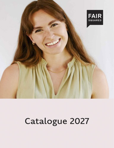 Händlerkatalog des Fair Squared Sortiment 2027 Englisch