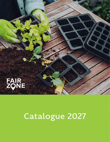 Händlerkatalog des Fair Zone Sortiment 2027 Englisch